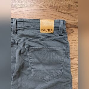 DUER Mens No Sweat Pant Slim, Size 30x30, Gull/Grey